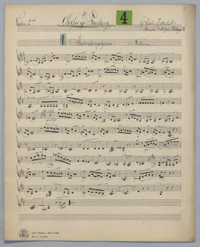 Chips of Fantasy : [no]. 4 - Parts: Violin 2