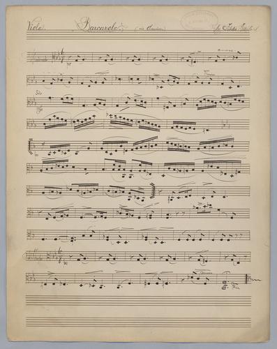 Barcarolle - Parts: Viola