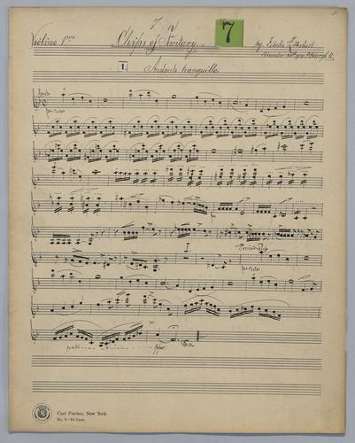 Chips of Fantasy : [no.] 7 - Parts: Violin 1