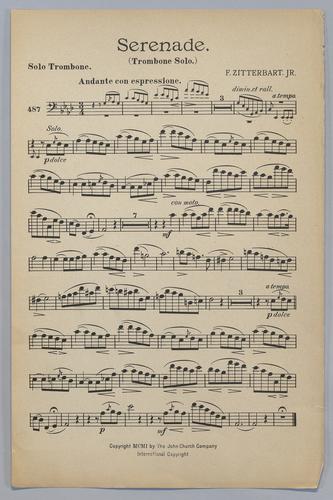 Serenade - Parts: Solo Trombone