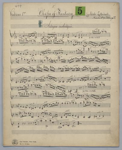 Chips of Fantasy : No. 5 - Parts: Violin 1