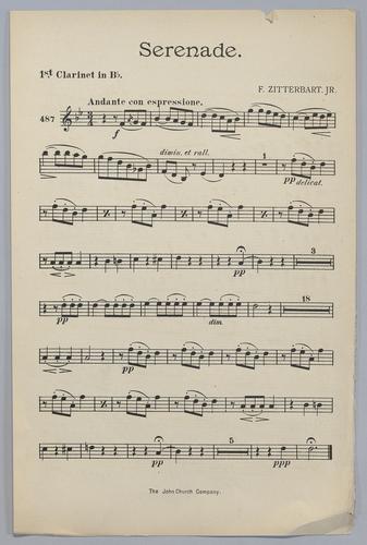 Serenade - Parts: Clarinet 1