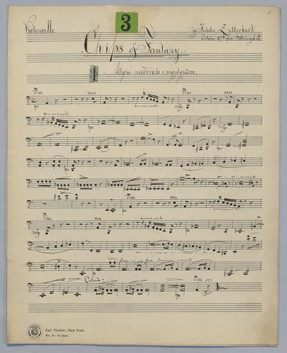 Chips of Fantasy : No. 3 - Parts: Violoncello