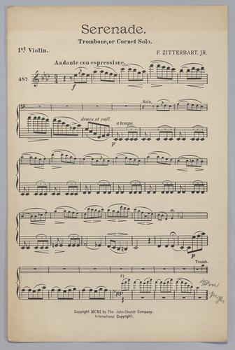Serenade - Parts: Violin 1