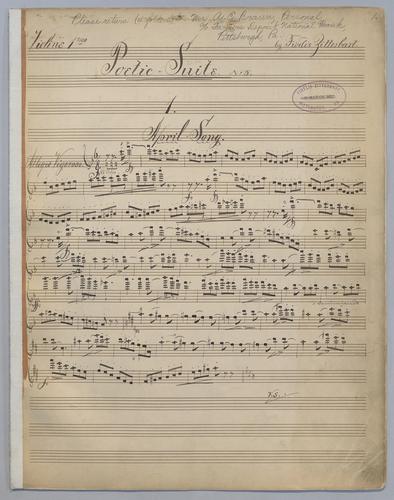 Poetic Suite : No. 5 - Violin 1