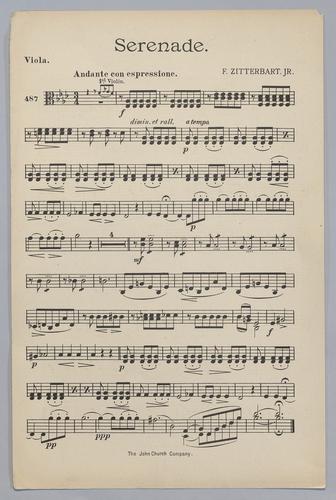 Serenade - Parts: Viola