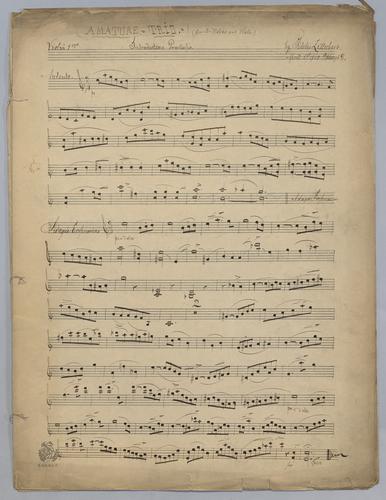 Amature Trio - Parts: Violin 1