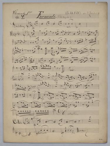 Fernande - Parts: Clarinet 1