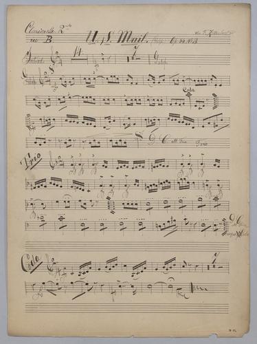 U.S. Mail : Galop - Parts: Clarinet 2 in B