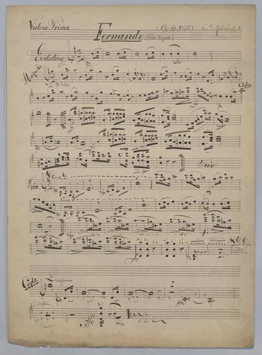Fernande - Parts: Violin 1