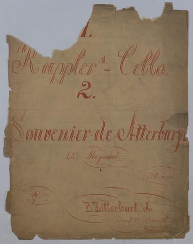 No. 1 : Kappler's Cello : [and] No. 2 : Souvenir de Atterbury - Scores 1 and 2