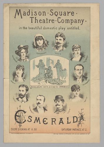 Advertising - Madison Square Theatre in Esmeralda