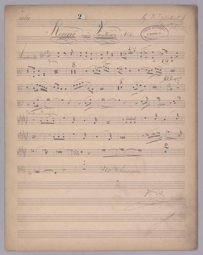 Reverie quasi Fantasie : No. 2 - Parts: Viola