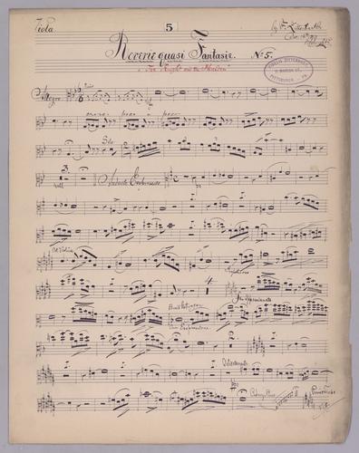 Reverie quasi Fantasie : [no.] 5 - Parts: Viola