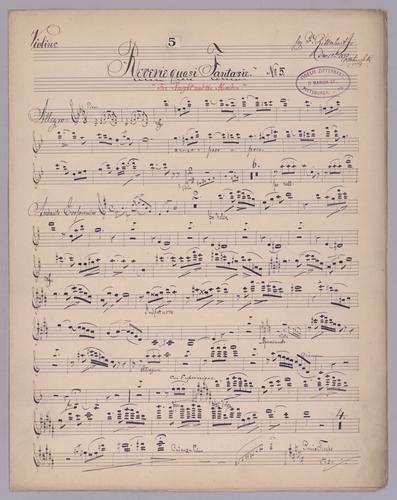 Reverie quasi Fantasie : [no.] 5 - Parts: Violin