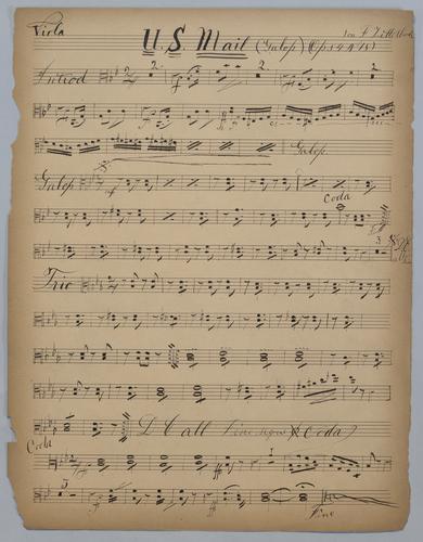 U.S. Mail : Galop - Parts: Viola