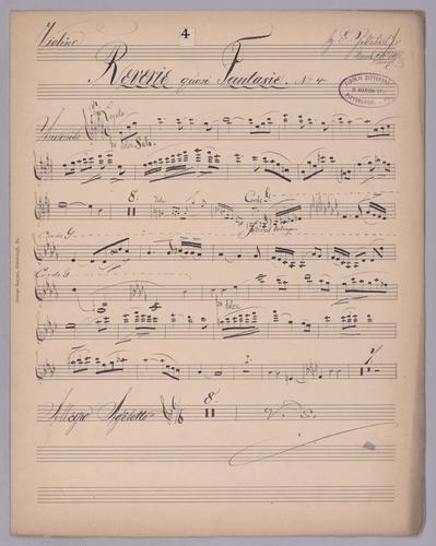Reverie quasi Fantasie : No. 4 - Parts: Violin