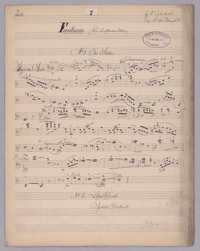 Fantasie : [no.] 7 - Parts: Viola