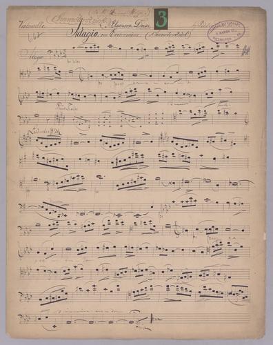 Characterstück : [no.] 3 - Parts: Violoncello