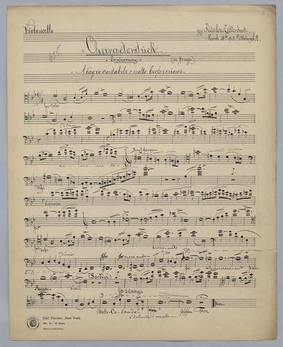 Characterstrück : Errnierung - Parts: Violoncello