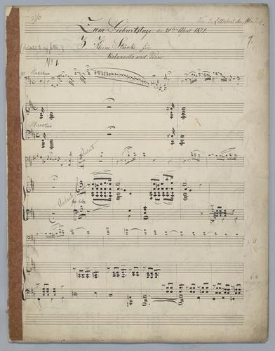 3 Kleine Stücke - Score