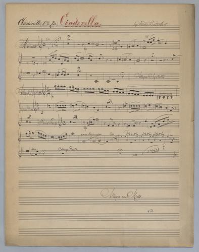 Cinderella : Ouverture - Parts: Clarinet 1