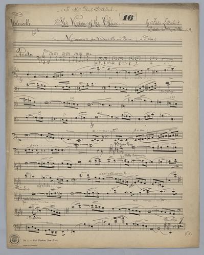 The Vision of the Chase - Parts: Violoncello