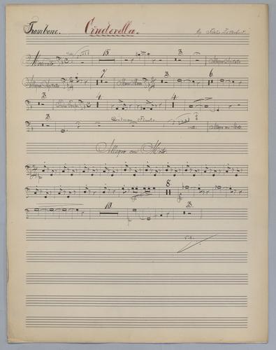 Cinderella : Ouverture - Parts: Trombone