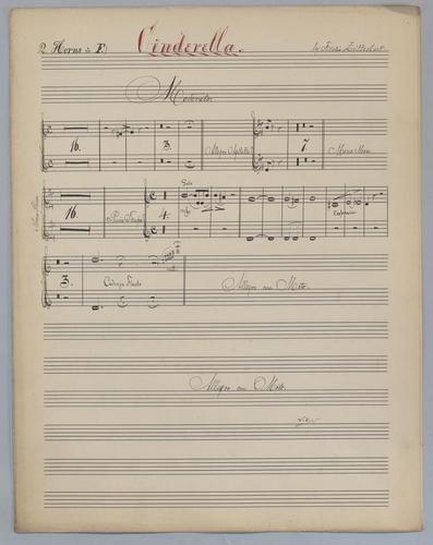 Cinderella : Ouverture - Parts: Horn 1 and 2