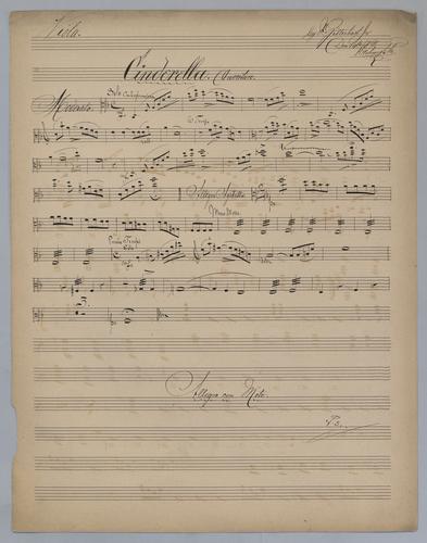 Cinderella : Ouverture - Parts: Viola