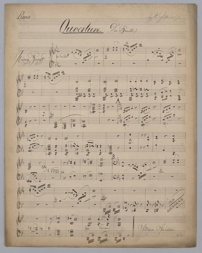 Ouverture : Die Braüt - Parts: Piano