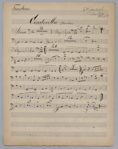 Cinderella : Ouverture - Parts: Trombone