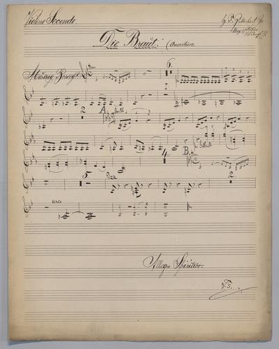 Ouverture : Die Braüt - Parts: Violin 2