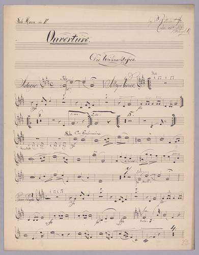 Ouverture : Die Weihnachtsfee - Parts: Solo Horn