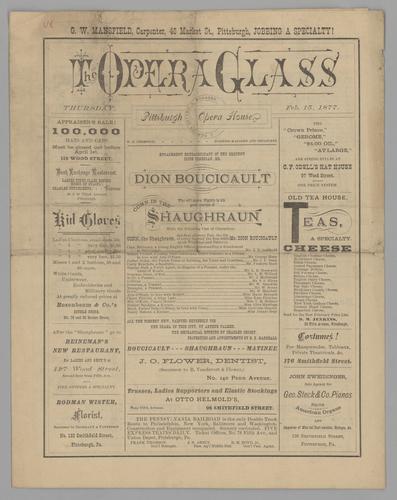 Theatre program - Conn In The Shaughraun with Dion Boucicault