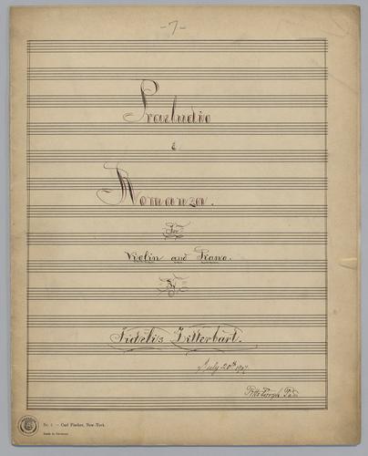 Praeludio e Romanza - Score