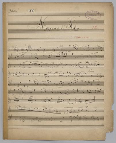 Morceau de Salon : [no.] 12 Parts: Violin
