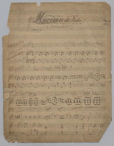 Morceau de Salon - Score