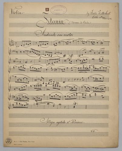 Titania : Morceau de Salon - Parts: Violin