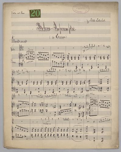 Bolero Impromptu - Score