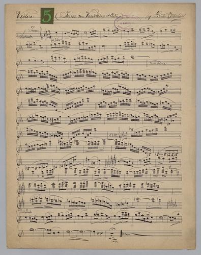 Tema con Variatione et Coda - Parts: Violin