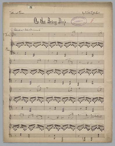 On the Briny Deep - Score