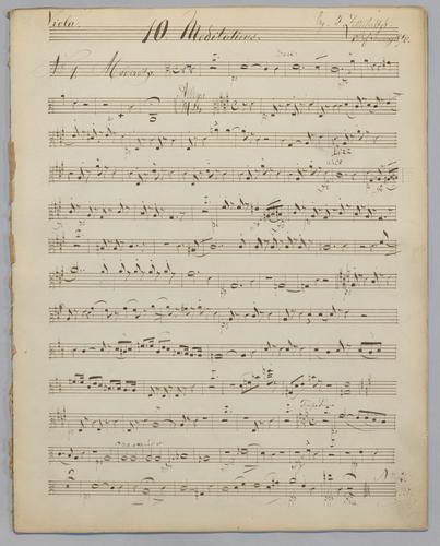 10 Meditations : Heft V - Parts: Viola