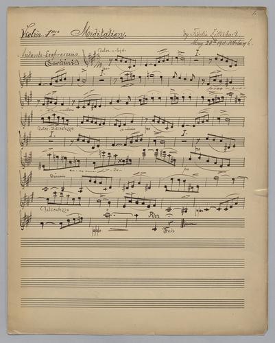 Meditation - Parts: Violin 1