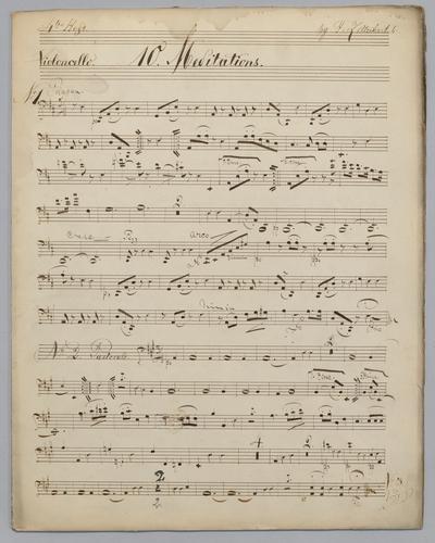 10 Meditations : Heft IV - Parts: Violoncello