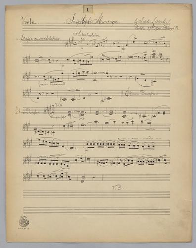 Twilight Musings : [no.] 1 - Parts: Viola