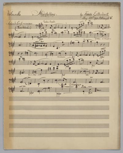 Meditation - Parts: Violoncello