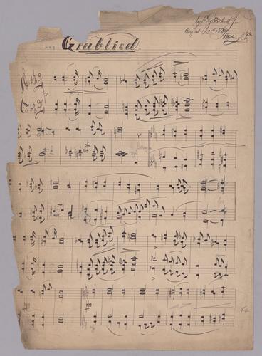 Grablied : [for piano : in Eb major],