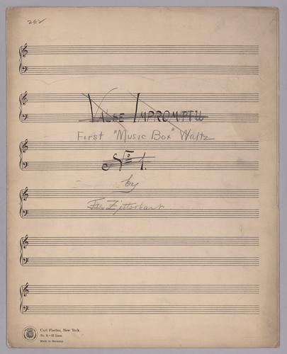 First "Music Box" Waltz : [in Db major]