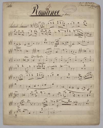Romance : [no.] 4 - Parts: Viola